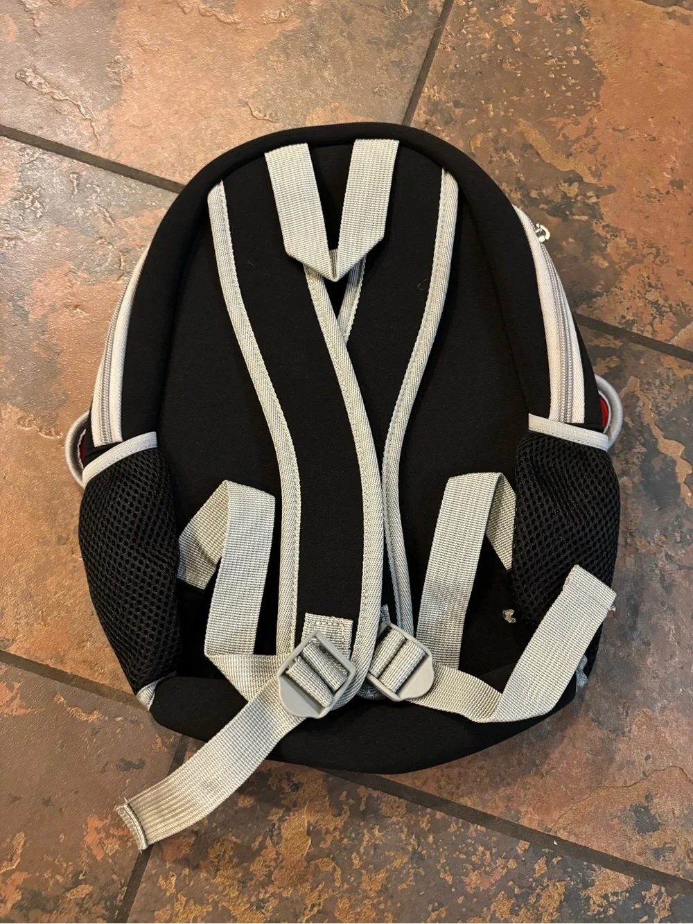 Skip Hop Penguin Kids Backpack - Black, White & Red